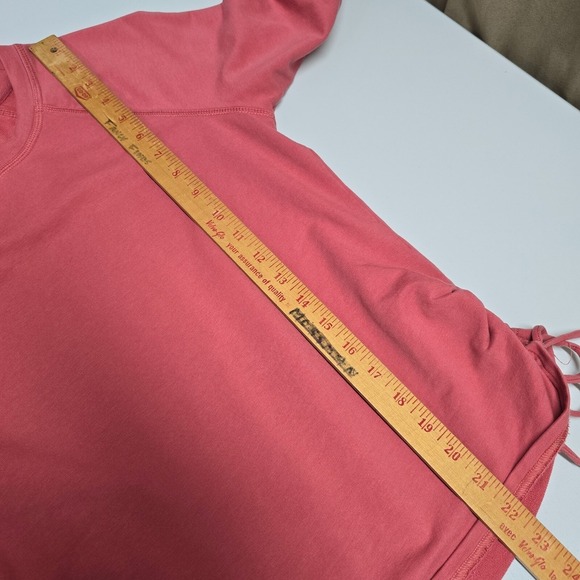 Pact Sweatshirt Womens Small Pink Long Sleeve Cinch Pullover Everyday Staple - Picture 11 of 12